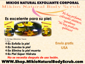 Mikios Natural Body Scrub En Espanol